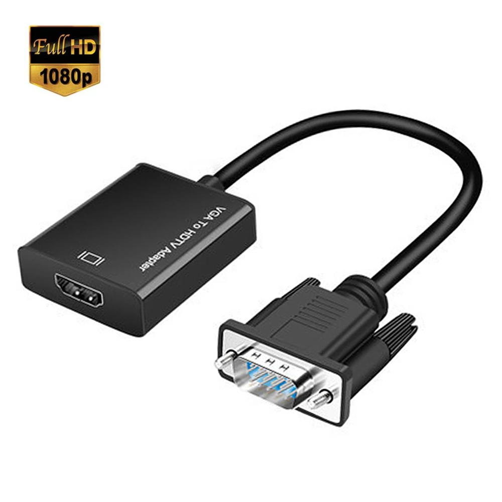 Vga To Converter Adapter Output Hd 1080p With Audio Vga
