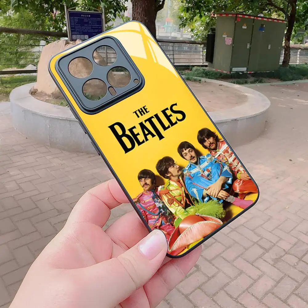 Premium Glass Cover Phone Case - The Rock Beatles Band Design