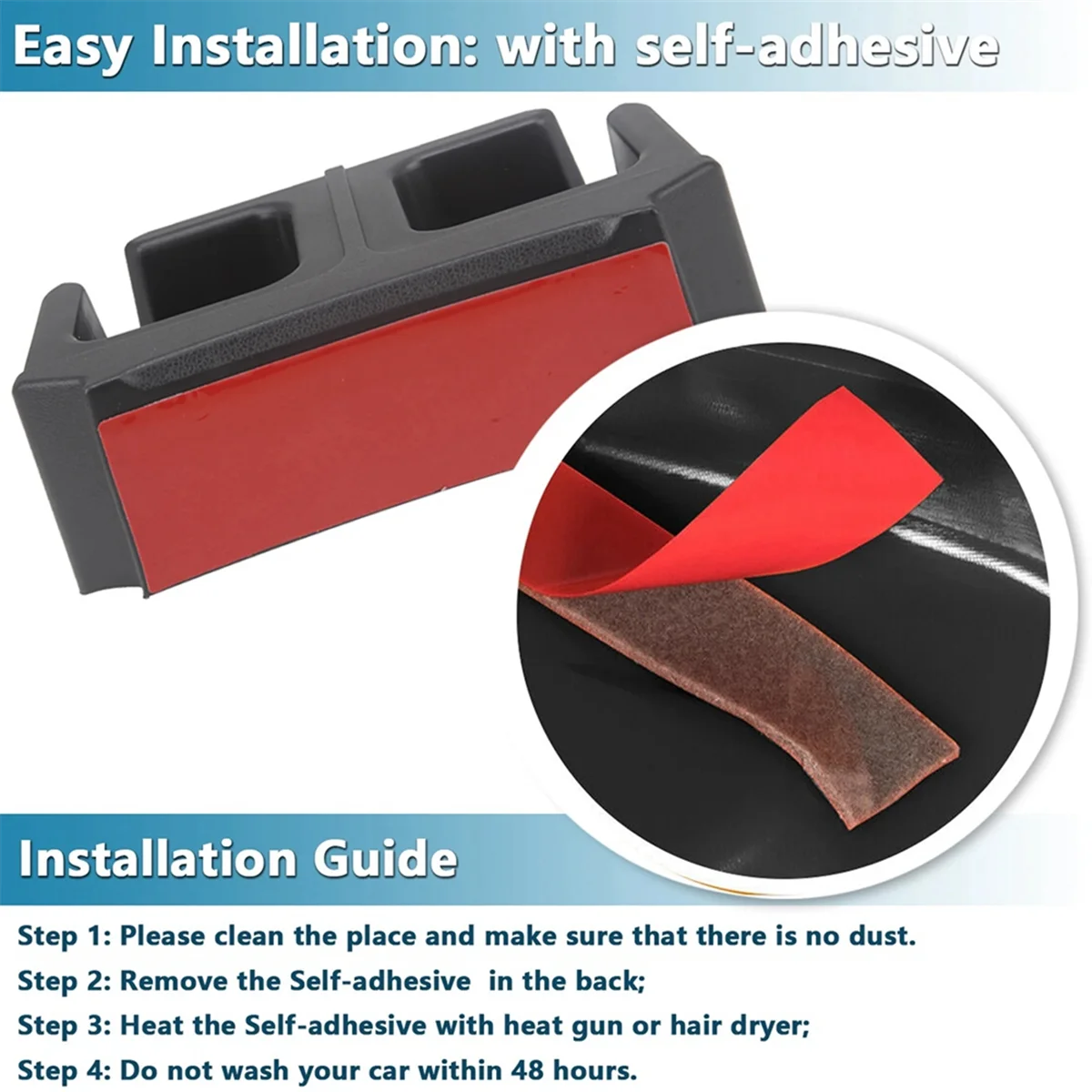 

Автомобильный задний держатель для стакана для воды, чехол для хранения для Ford Bronco 2021-2023