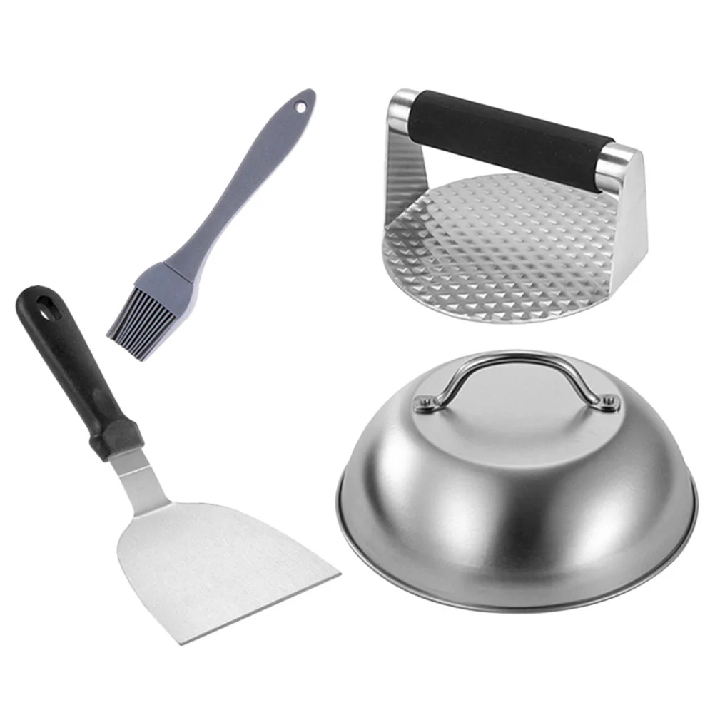 

Handle Burger Patty Press Burger Press Tool Metal Burger Shovel Metal Meat Press for Cooking