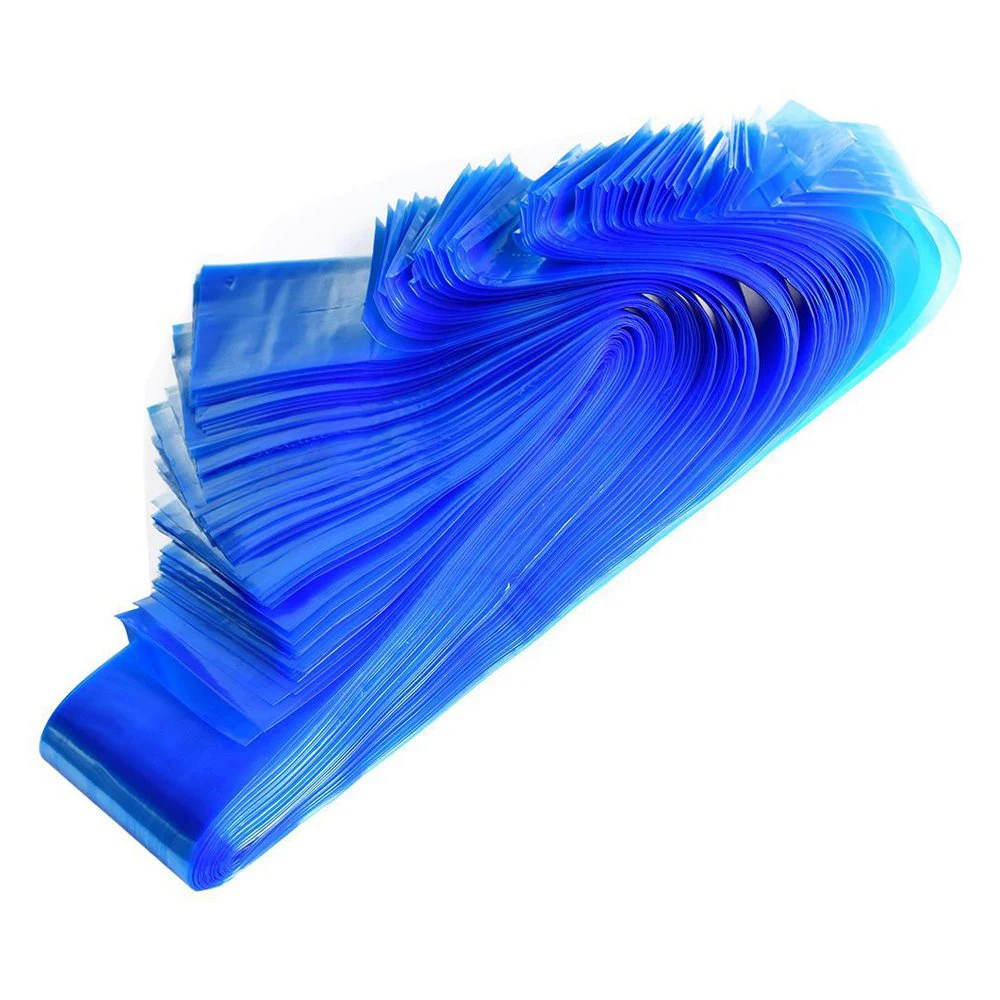 100Pcs Disposable Black/Pink/Blue Tattoo Clip Cord Sleeves Covers Bags Plastic Tattoo Machine Protection Bags Tattoo Accessories 4
