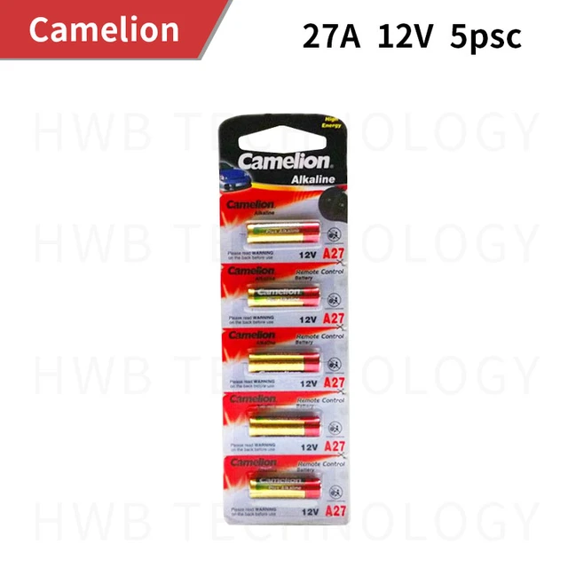 Camelion Pile Alkaline A27 12V Télécommande Voiture Garage GPS