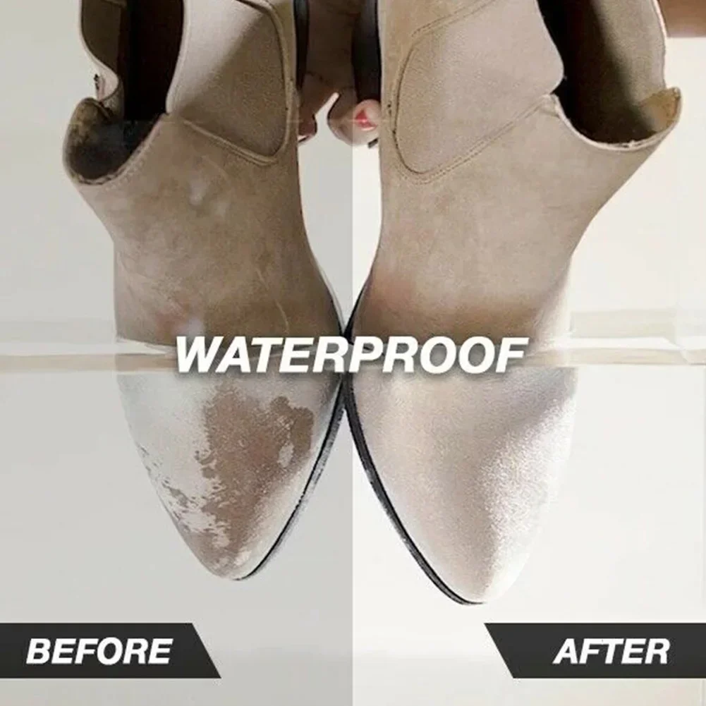 Stain Repellent Protection Waterproof Spray Hydrophobic Coating for Shoes AntiOil Outdoor Protective Cover Shoes 100Ml
