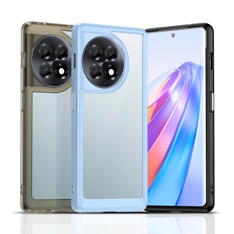 

For Oneplus Ace 2 Clear Case For Oneplus Ace 2V 2 Cover Coque Funda Hard Translucent Shockproof Phone Bumper For Oneplus Ace 2