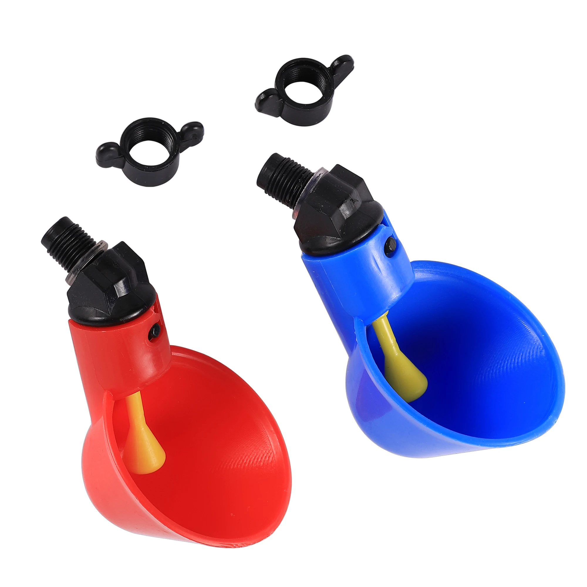 5/50 Pcs Chicken Quail Automatic Drinking Cup 9mm Interface Poultry Bird Drinking Bowl Suitable for Farm Chicken Farm Waterer poultry drinking cups