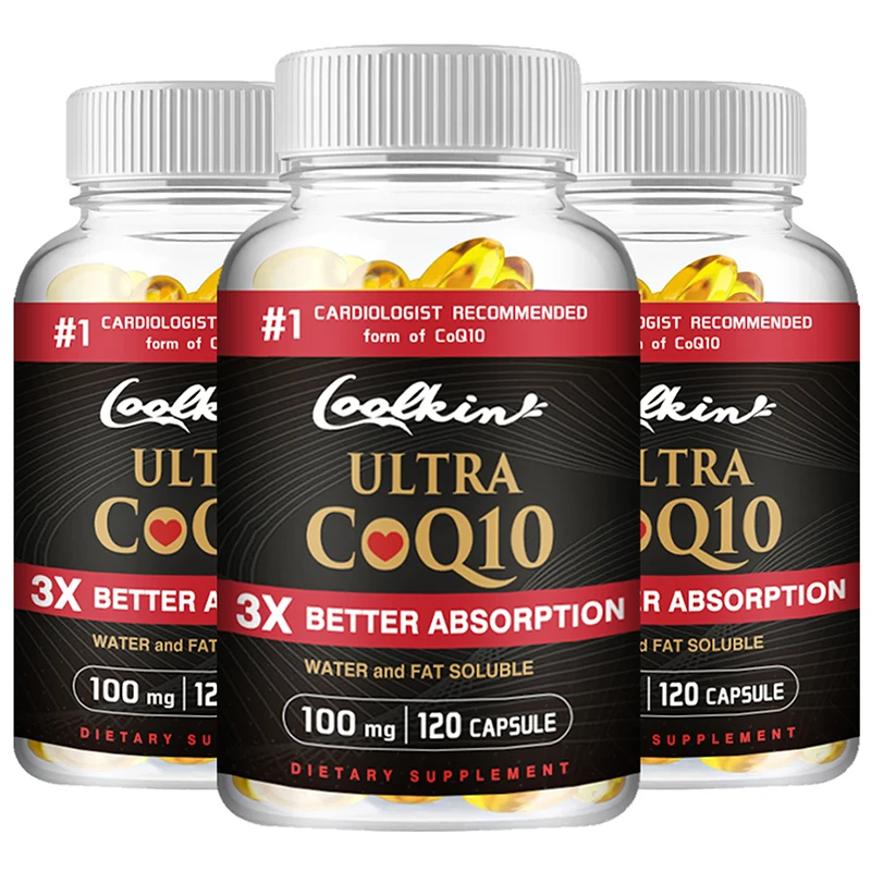 Coq10 Capsules Ultra CoQ10 Capsules Provides Energy Supports Heart and Cardiovascular Health Antioxidant