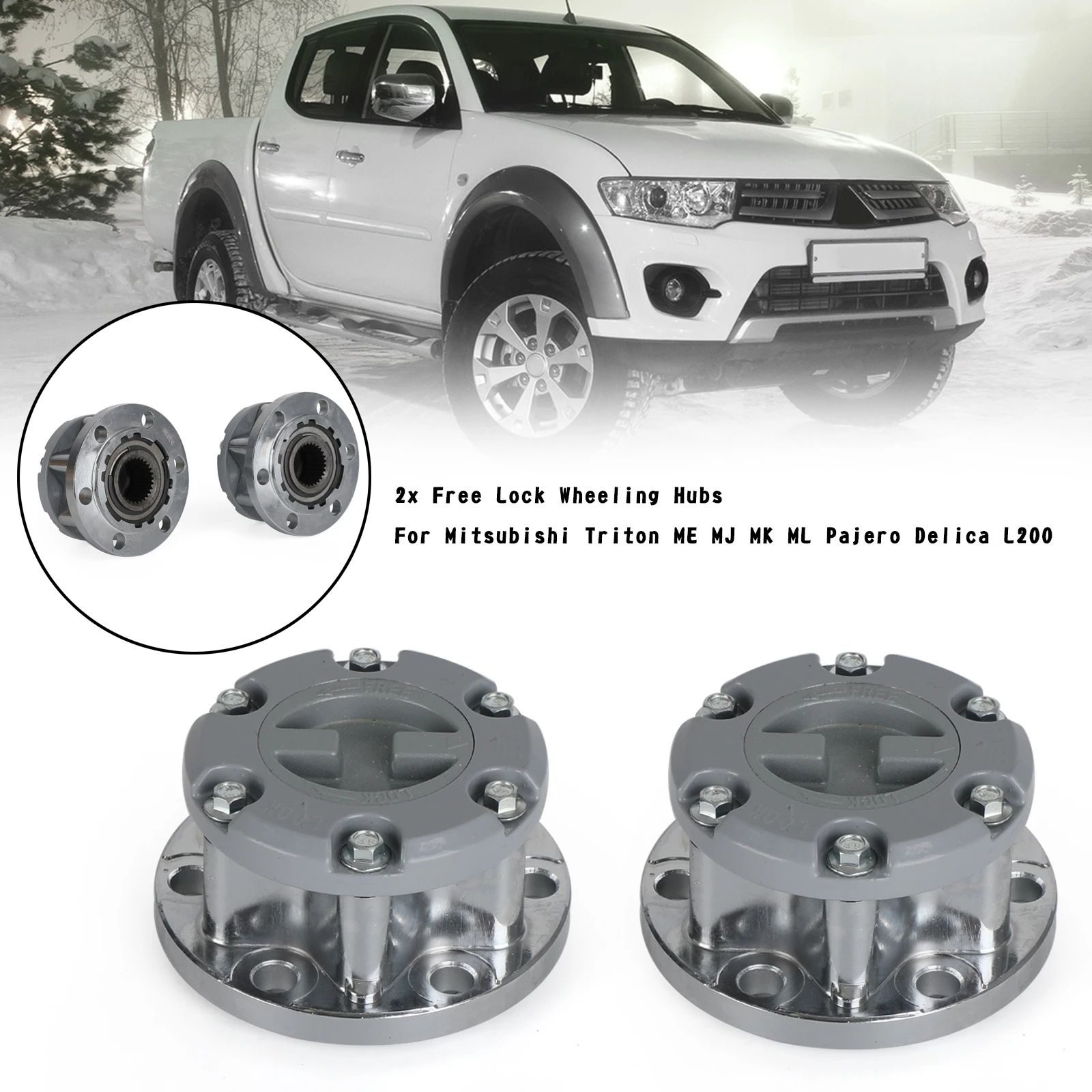 Alloy Wheel Locking Lock Nuts x4 Mitsubishi L200 & L300 all Models N2
