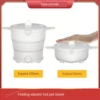 Folding Silicone  Kettle Travel Water Heating Boiler Noodles Soup Pot Food Cooker Hotpot Cooking Skillet 4
