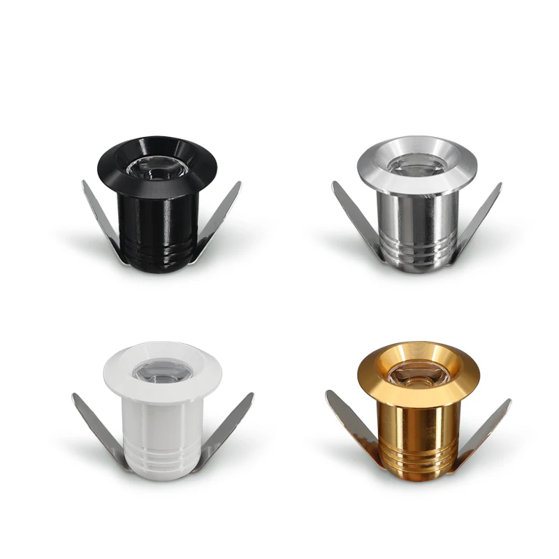 Mini Faretto LED Dimmerabile USB 4 Pezzi – Alluminio, Cavo 2m, Per Vetrine E Armadietti