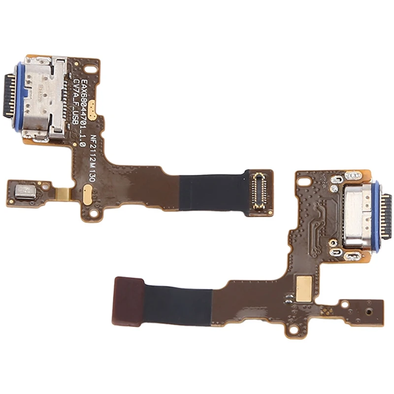 2 Pcs Charging Dock Port Connector Flex Cable For Stylo 4 Q710 Q710MS Q710CS L713DL Replacement