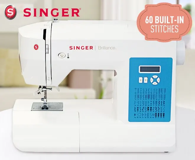 Singer Brilliance 6160 Macchina Da Cucire, Display Lcd, 4 X Completamente Automatica, Overlock, 60 Cucito Incorporato, Russia-Europa, Automatico
