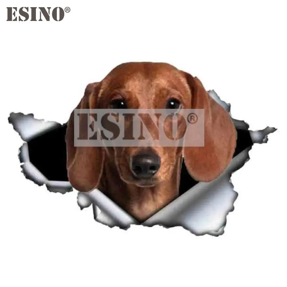 

Автомобильный Стайлинг креативный крутой Забавный 3D металлический рваный металлический милый такса собака ПВХ наклейка на кузов автомобиля водонепроницаемый декоративный виниловый стикер