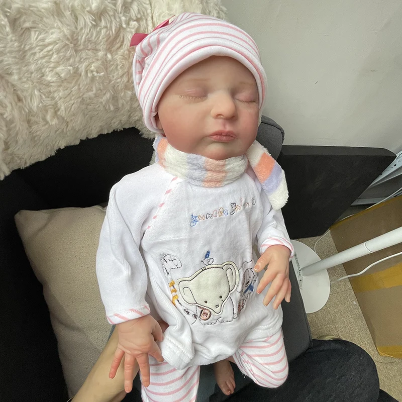 

50CM Laura Reborn Baby Popular Doll Lifelike 3D Skin Visibile Veins Soft Touch Cuddly Body High Quality Art Doll Bebés Reborns