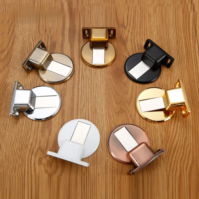 Door Stopper Magnetic Door Stopper Magnet Door Stops Stainless Steel Door Stopper Magnetic Holder Toilet Glass Hidden Doorstop Furniture Hardware