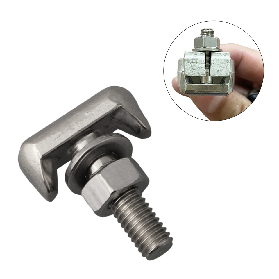 1pc T-Bolts Stainless Steel Battery Cable Terminal Connectors Car Cable Screw Terminals Battery Connector Replacement Accessorie