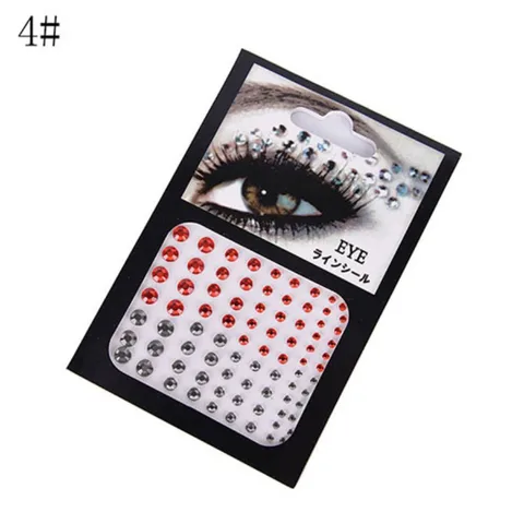 3D Sexy Crystal Eyes Glitter Face Body DIY Diamond Festival Party Jewel Makeup Tools Eye Shiner Make Up Adornment Sticker