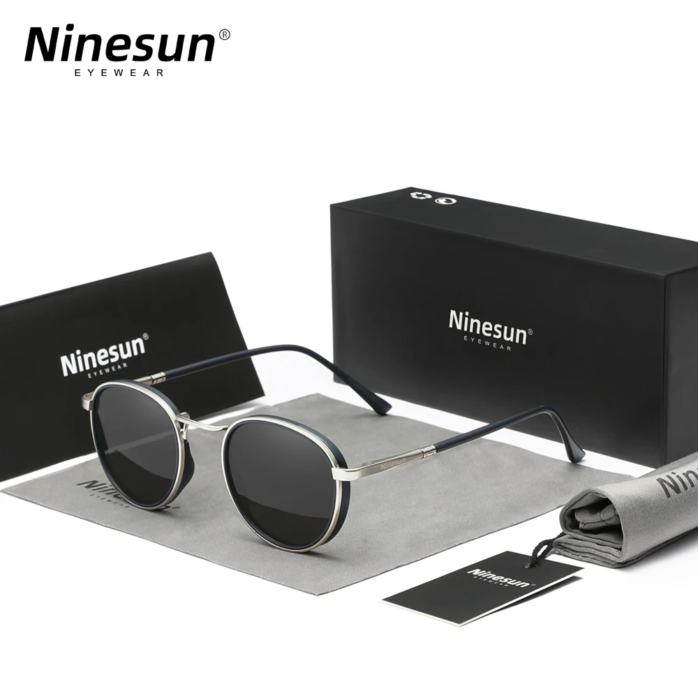 Ninesun Small Size Round Frame Sunglasses For Men UV400 Polarized  Luxury Brand Design Vintage Women Eyewear Protection Glasses