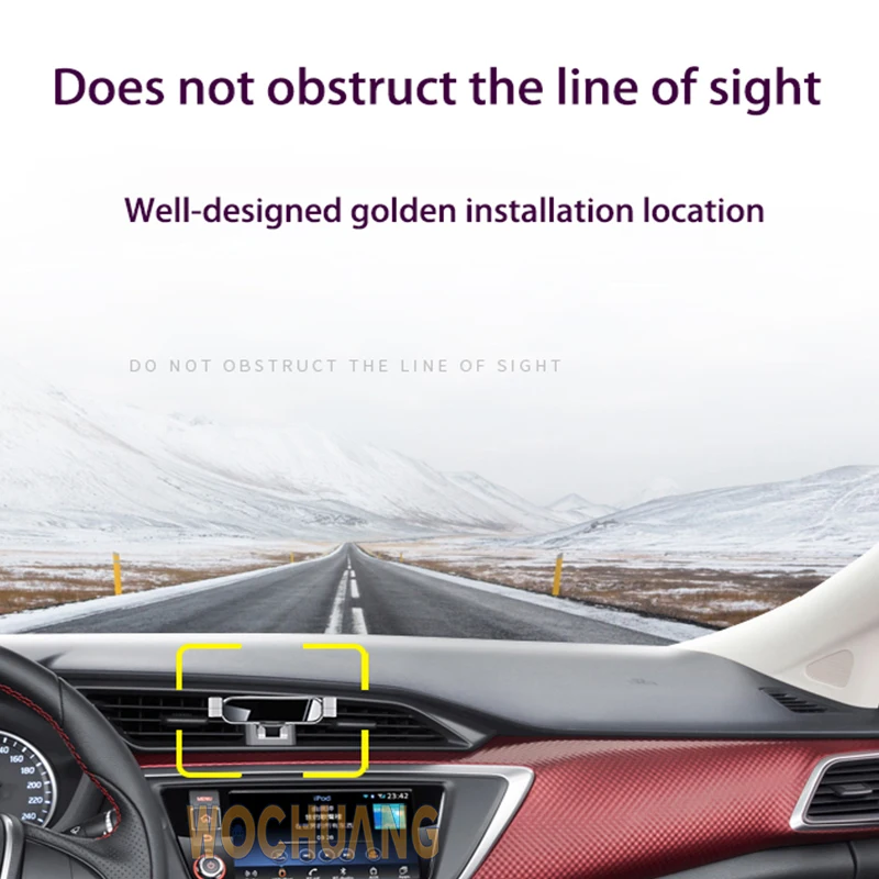 Autotelefon halter für Nissan Qashqai 08-22 GPS spezielle Schwerkraft navigation mobile Halterung 360 Grad drehbare Halterung Zubehör – Detail 3