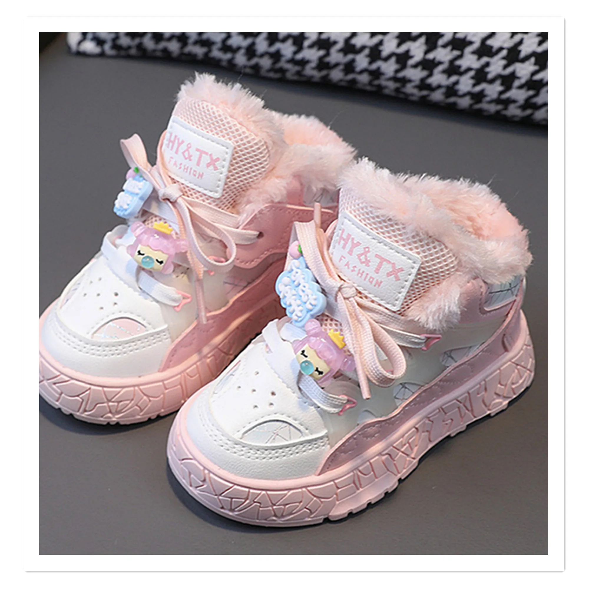 2023 Spring New Girls' Sports Shoes 2-6 Year Old 3 Girls