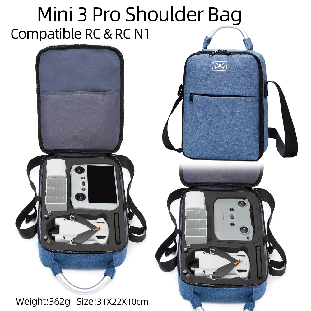 Sac de rangement pour DJI Mini 3 Pro porté en bandoulière, protection et mobilité assurées