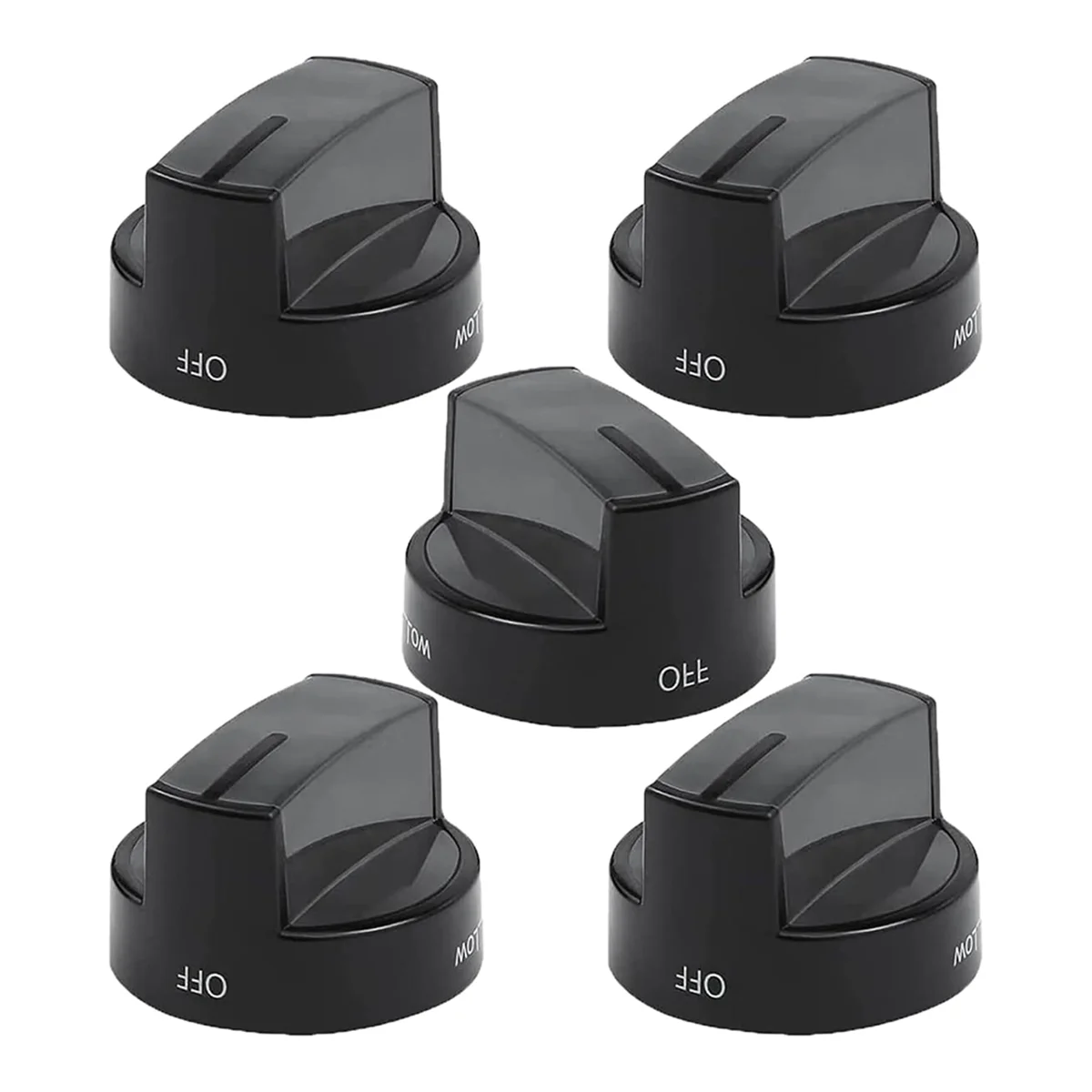 

W10339442 Stove Knobs (5 Pack) Fit for Whirl-Pool Gas Range Stove WFG524SLAS2, WFG524SLAW0, Replace PD00004340, 2311008