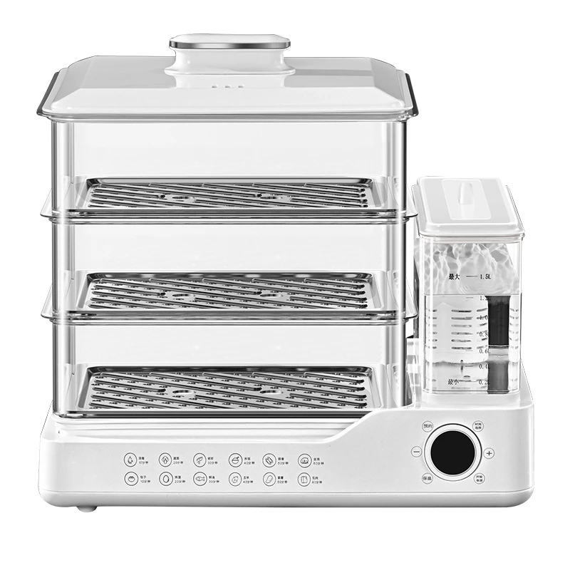 

Электрический отпариватель бытовой трехслойный Интеллектуальный таймер машина для завтрака Многофункциональный Встроенный Электрический отпариватель