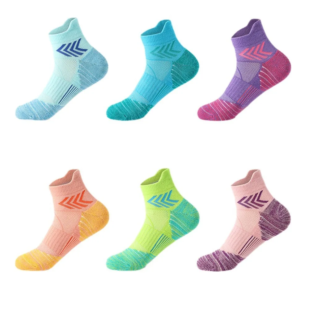 5 Paar Damen-Basketballsocken, Marathon-Sport-Laufsocken für Damen, Socken für professionelles Training, Fitnessstudio, Socken für Damen – Detail 7