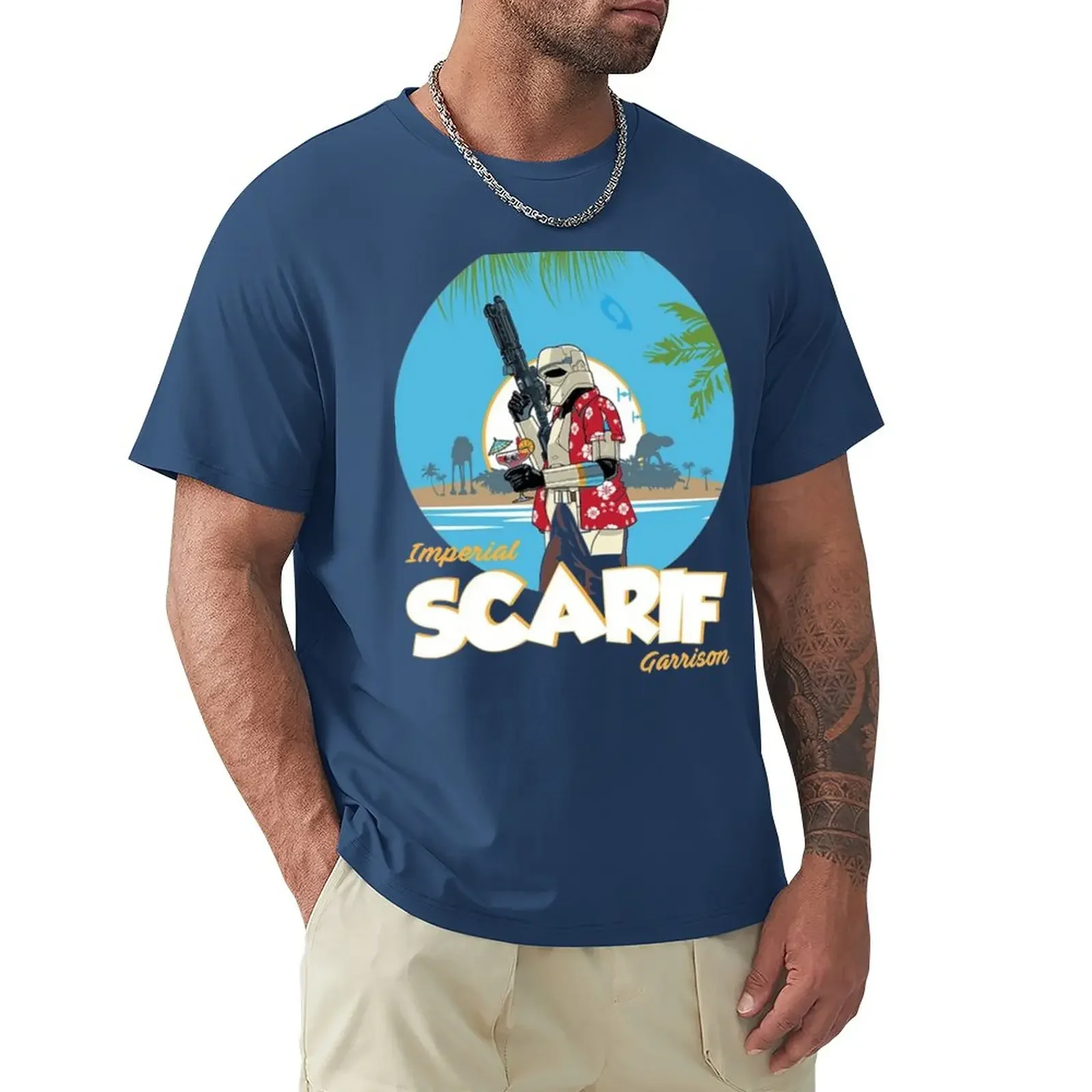 

Imperial Scarif Garrison T-Shirt kawaii clothes customizeds Men's t shirts