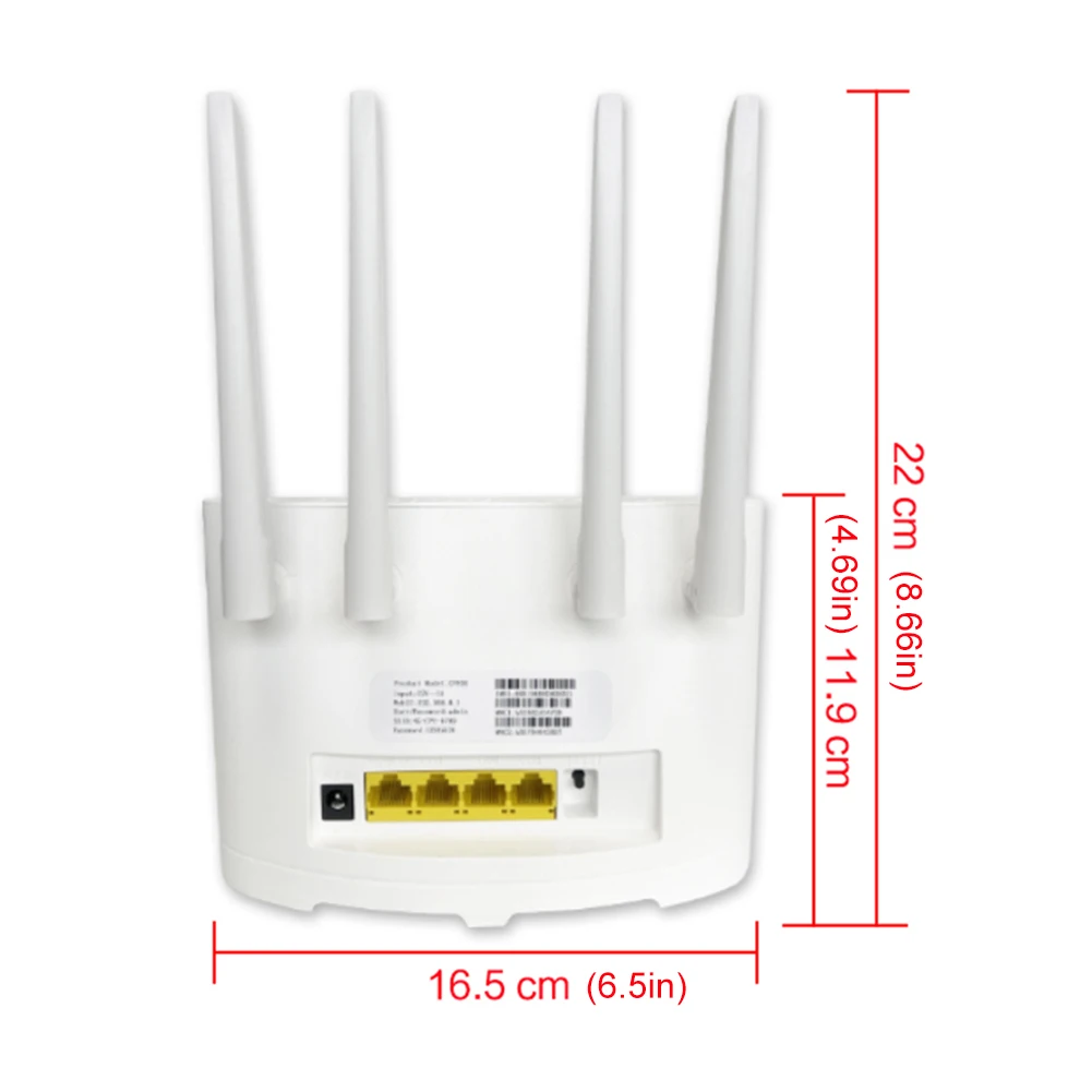 4G Wireless Router with External Antenna and Ports