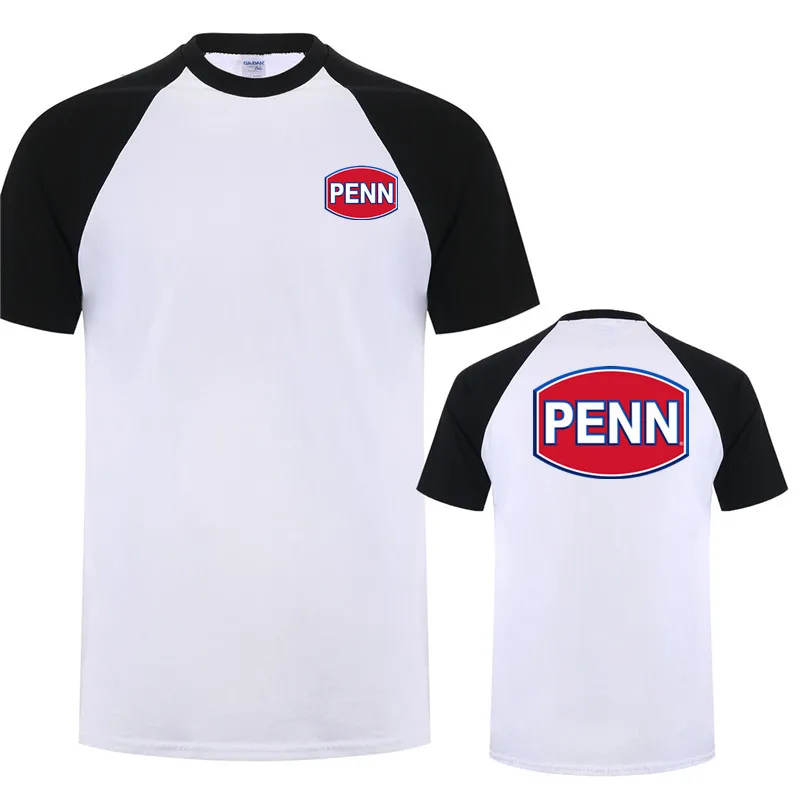 Penn Reels T 셔츠 코튼 남성 여름 물고기 애호가 T-셔츠 Funny Tee Man Penn Fishing Reel Tshirt