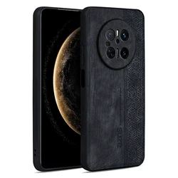 Elegant Soft PU Leather Phone Case Protective Back Cover with Sleek Design for Magic 6 (Black)