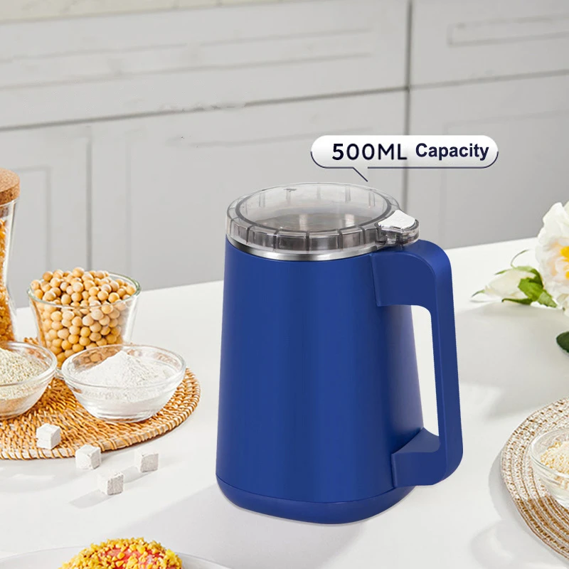 2025 New 500ml Large Capacity Coffee Grinder Household Portable Fine Powder Grinder Dry and Wet Dual-use Nut Spice Grinder 3