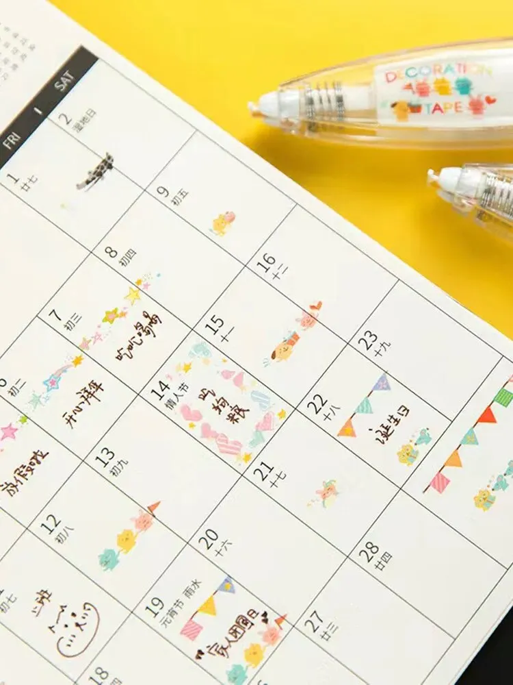 Correction Tape 1pc Cute Kawaii Mechanical Design For Decorating Diaries and School Supplies