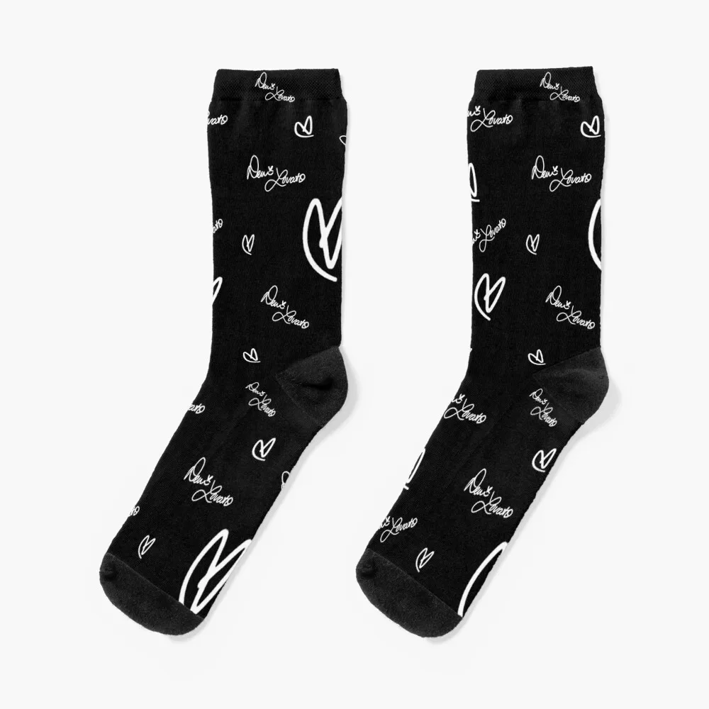 DEMI LOVATO - HEART Socks halloween socks compression socks Women essential bright garter socks Men Socks Women's silly goose socks women s compression socks ankle socks essential compression socks women