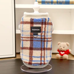Cozy Winter Dog Fleece Vest - Warm Puppy Clothing for Small to Large Breeds (Bluesquare1)