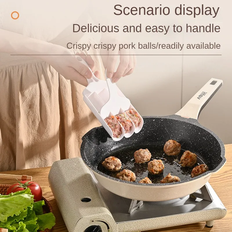 Meatball & Fish Ball Maker Mold - Kitchen Gadget For Stuffed Meatballs, Homemade Cooking Tool - View #2