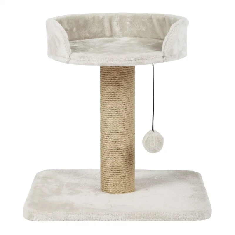 

TRIXIE Mica Sisal 18-дюймовая Когтеточка для кошек с плюшевой платформой, цвет серый