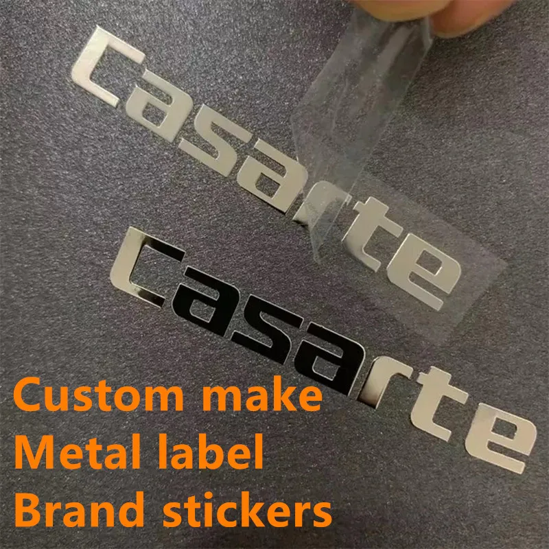 Custom 3d Transfer Metal Sticker Self Adhesive Gold Electroforming