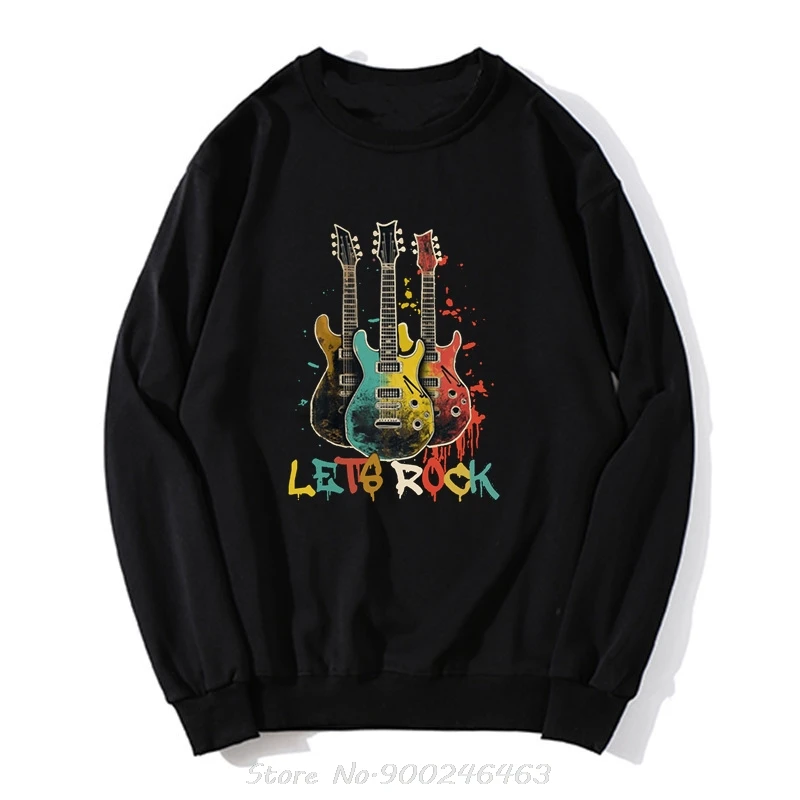 Goth Rock Gitarre Hoodie Vintage Grafik druck hochwertige Baumwolle Sweatshirt neue Unisex Harajuku Street Fashion Streetwear Tops