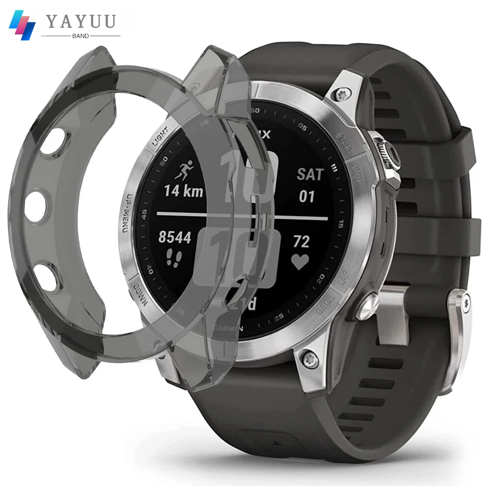 

YAYUU чехол для Garmin Fenix 6X/6X Pro/Fenix 6 6S, защитный чехол из ТПУ, защитный чехол для Fenix 7/Fenix 7X/Fenix 7S