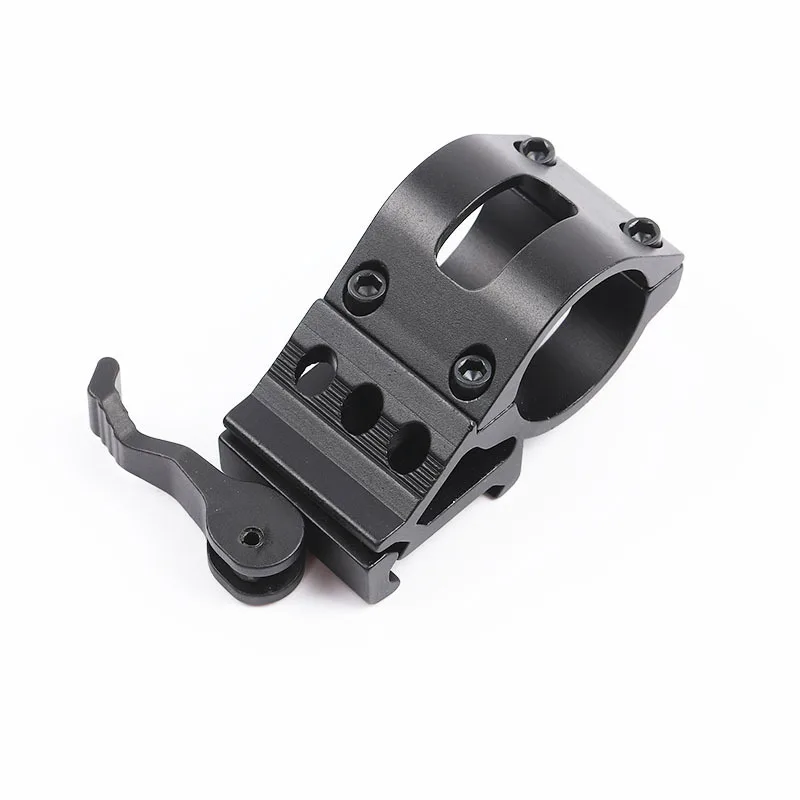 Weapon Flashlight Mount 1" Offset Picatinny Quick Release 45 Degree Picatinny Rail Ring Mount Laser Sight Mlok