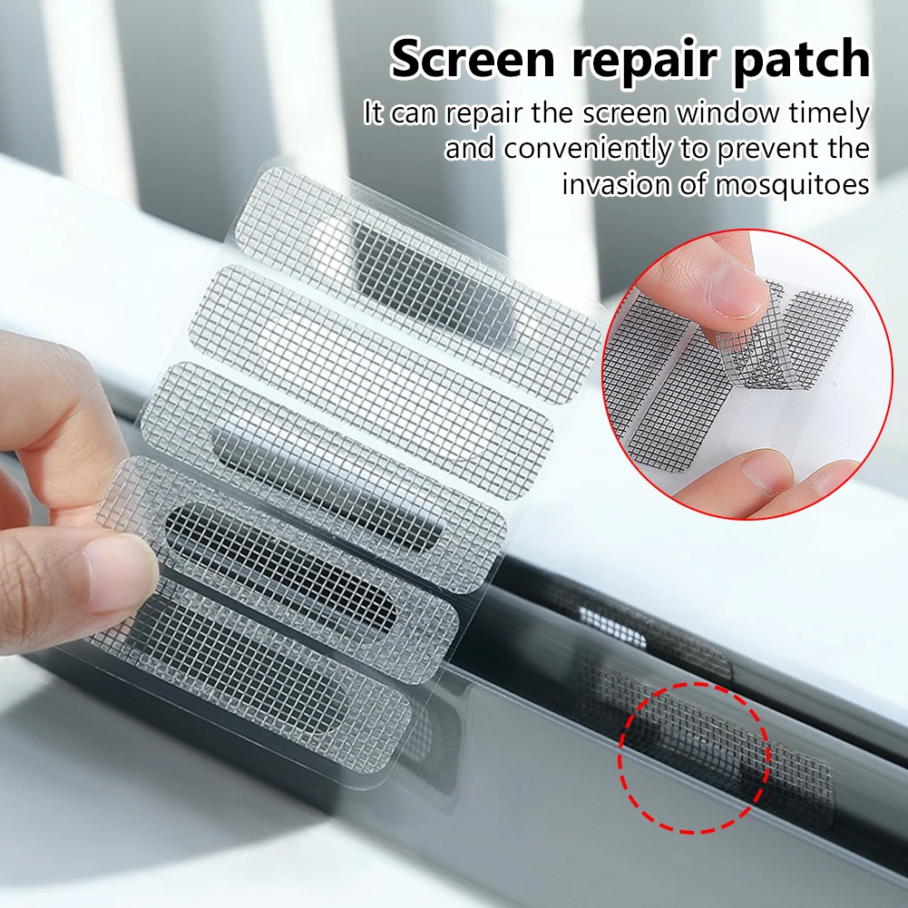 Multi size Window And Door Screen Repair Patch Adhesive Repair Kit Indoor Insect Fly Mosquit