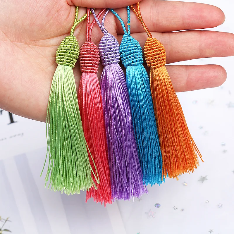 10pcs Hanging Rope Silk Tassels Fringe Sewing Bang Tassel Trim Key