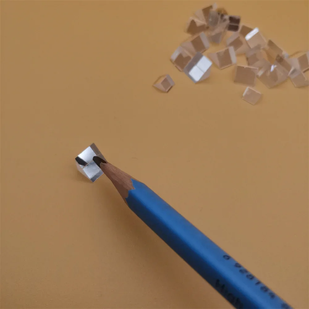 Optical Prisms Damaged Optical Glass Triangular Right Angle Prism Optics Light Science Optical Experiment Tools