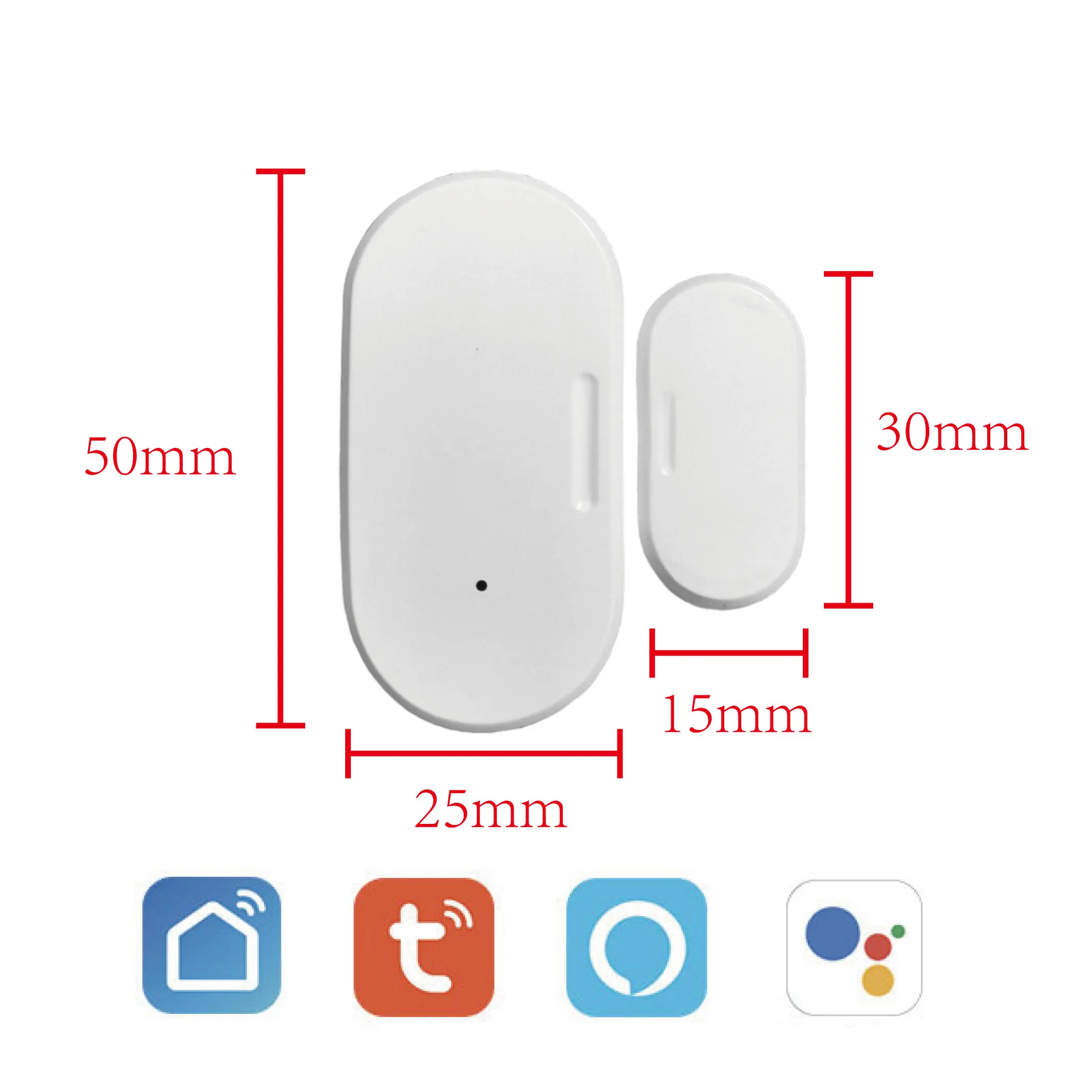 Tuya Zigbee Door Sensor Smart Home Security Window Detector Automatic Sliding Door Magnetic Contact Sensor Support Alexa Google