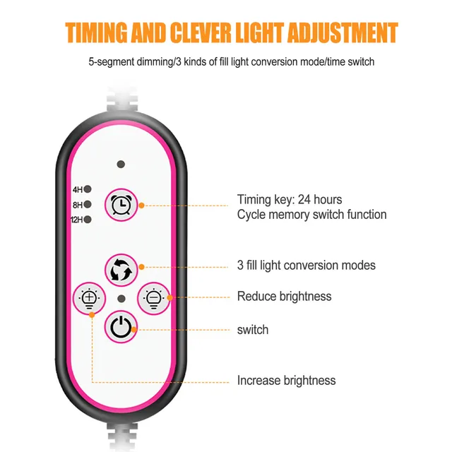 Led Grow Light Gooseneck Clip A Lámpa Kék Piros Teljes Spektrum Beltéri Növény Termesztési Lámpák Növények Palánták Virág Otthoni Sátor - Image 5