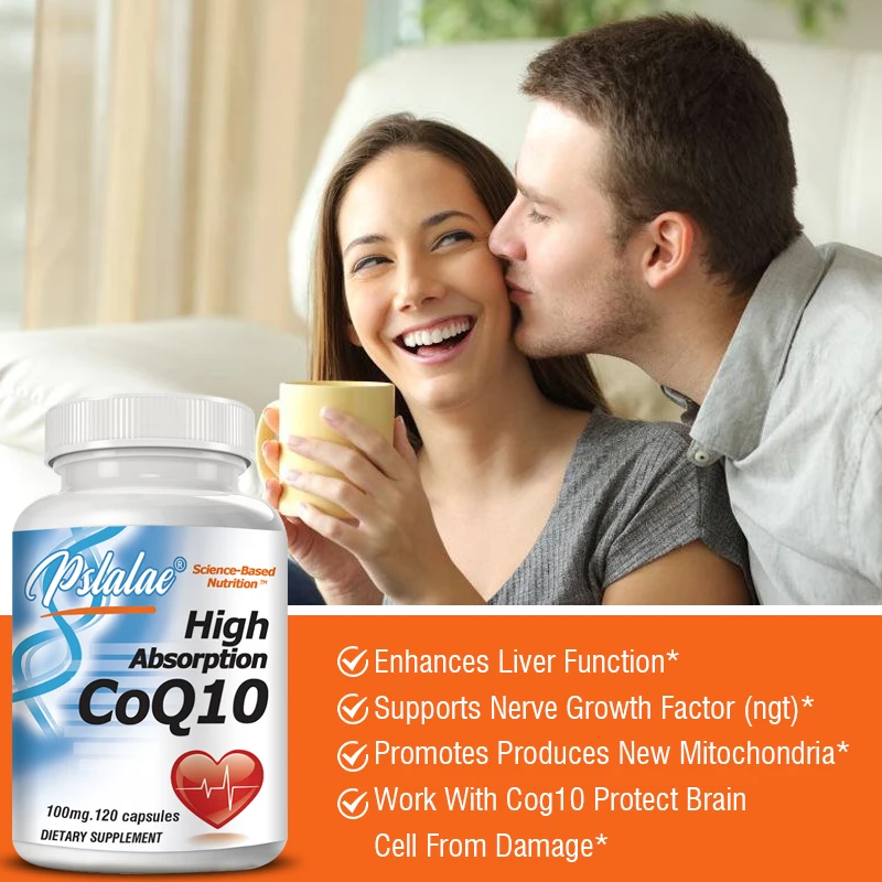 Highly Absorbable Coenzyme Q10 with Black Pepper Extract Gluten-Free Naturally Fermented Premium Formula