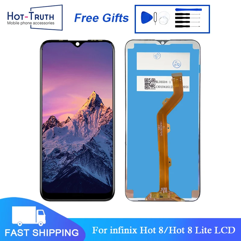 

X650 LCD For Infinix Hot 8 LCD Display Touch Screen Digitizer Assembly Replacement For Infinix Hot 8 Lite X650C X650B X650D