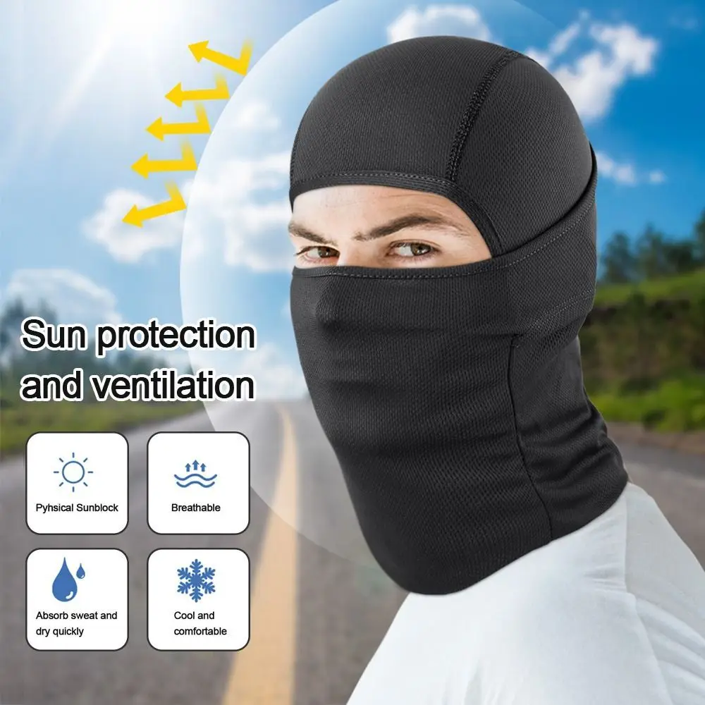 

Men Women Caps Cycling Balaclava Full Face Ski Cover Bicycle Hat Windproof Breathable Anti-UV Motocross Motorcycle Helmet Liner