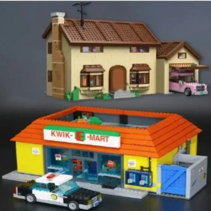 

IN STOCK The Kwik E Mart And Supermarket House Model Building Blocks Bricks 16004 16005 71016 71006 Toys Birthday Christmas Gift